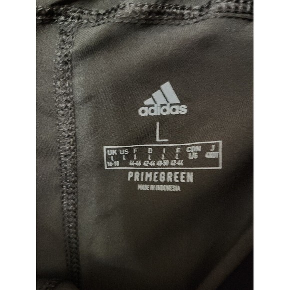 Adidas Pacer 3 Stripes Woven Shorts Women L Black White Lightweight Athletic NEW - Picture 6 of 9